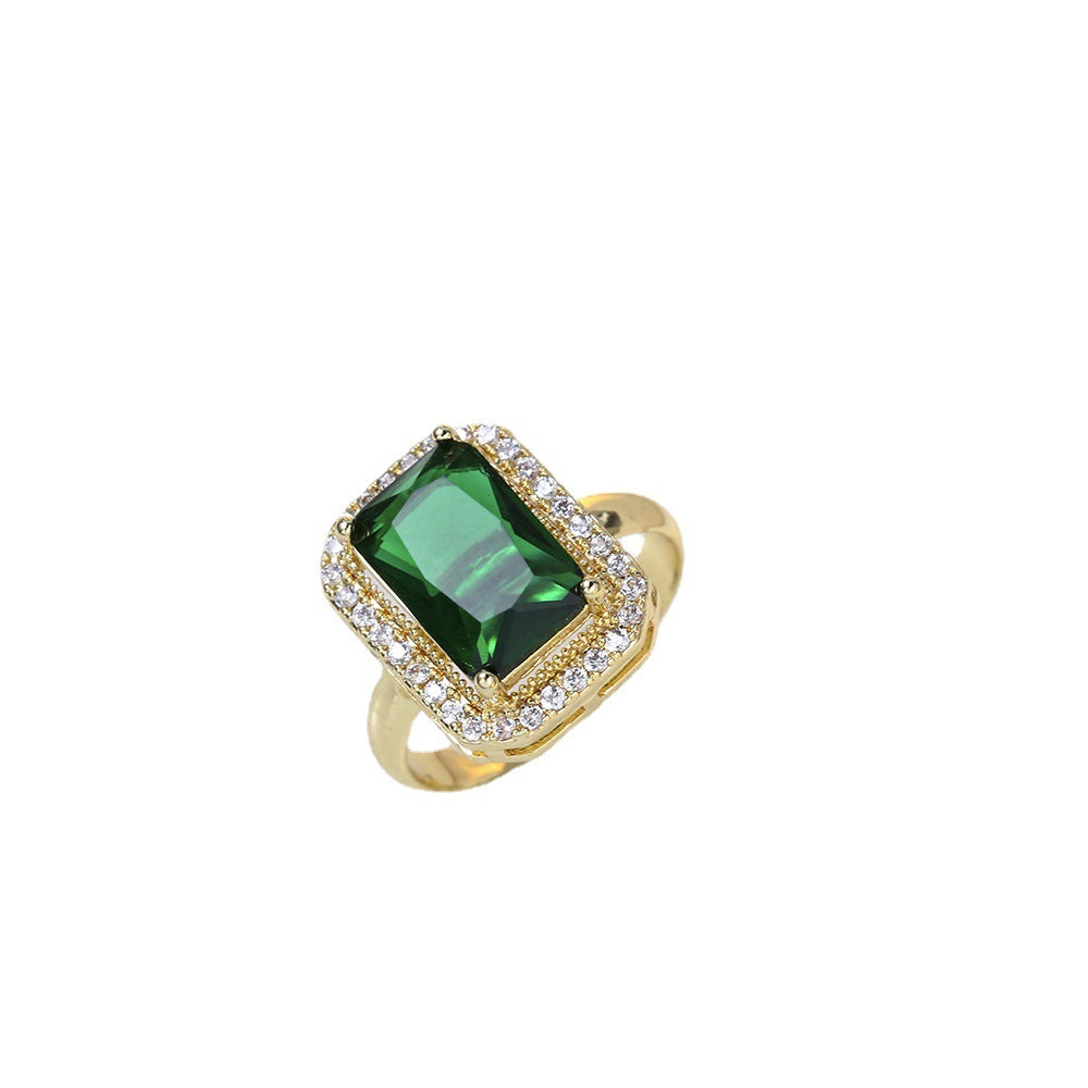 Bague Éclat | Zircone Vert