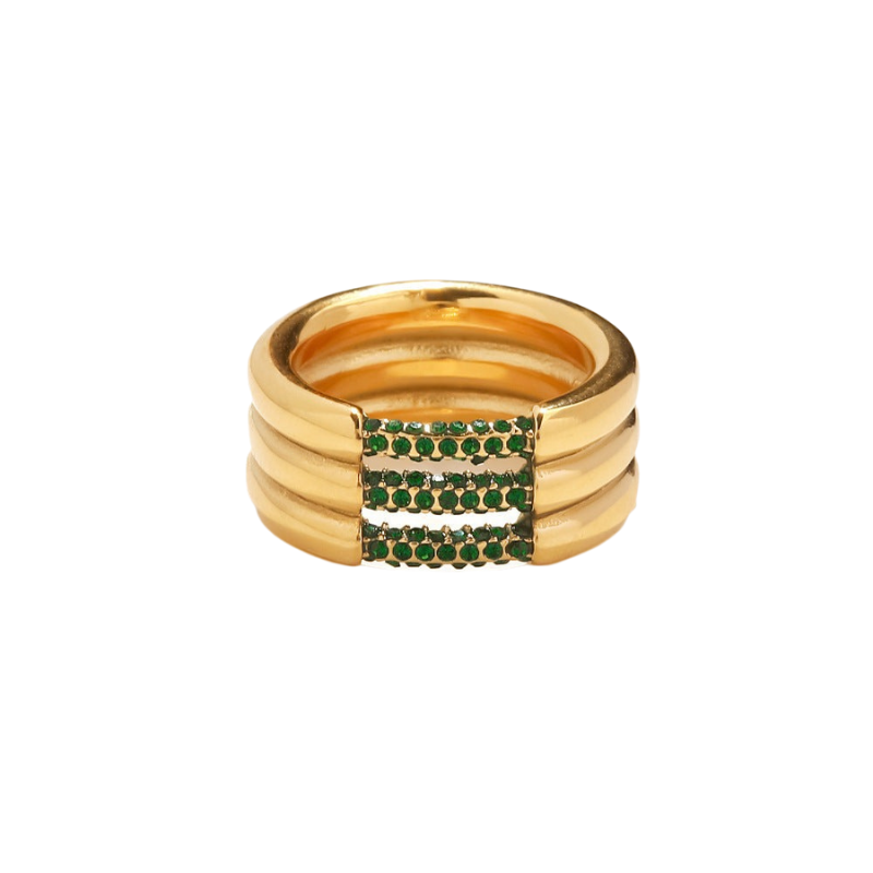 Bague Diamants Verts | Eudora